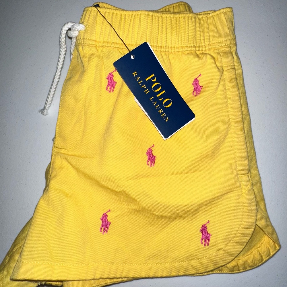Polo Ralph Lauren Pink Pony Yellow Short